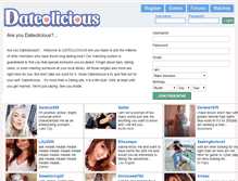 Tablet Screenshot of dateolicious.com